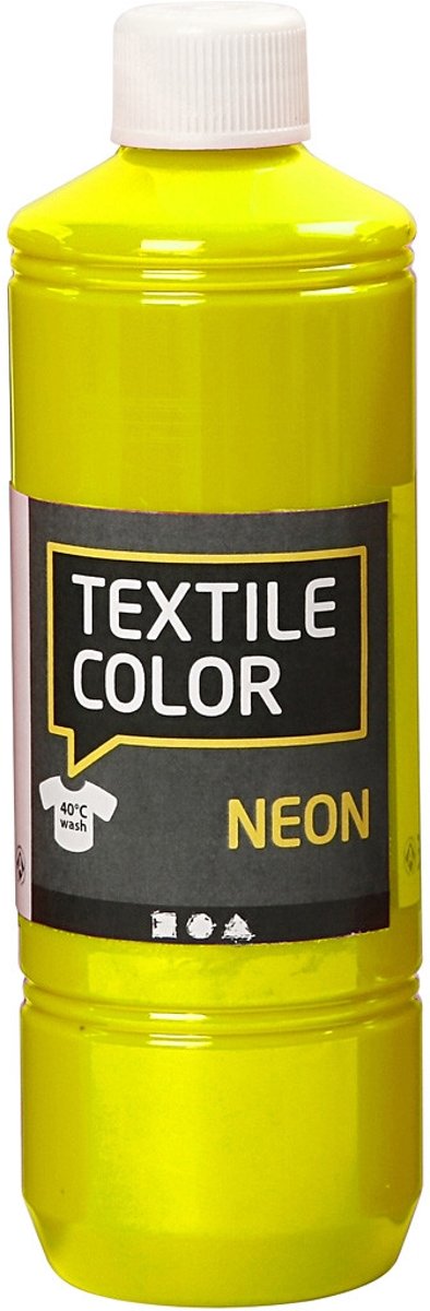 Textile Color, neon geel, 500ml [HOB-34212]